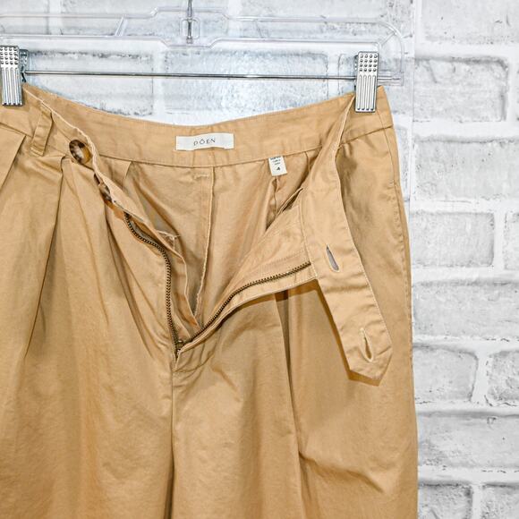 Doen Women's Grover Pant in Fieldstone Beige Pleated front size 4 - Picture 13 of 14